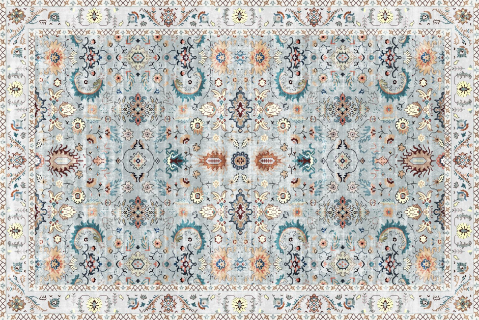 High pile persian-Cloud Blue