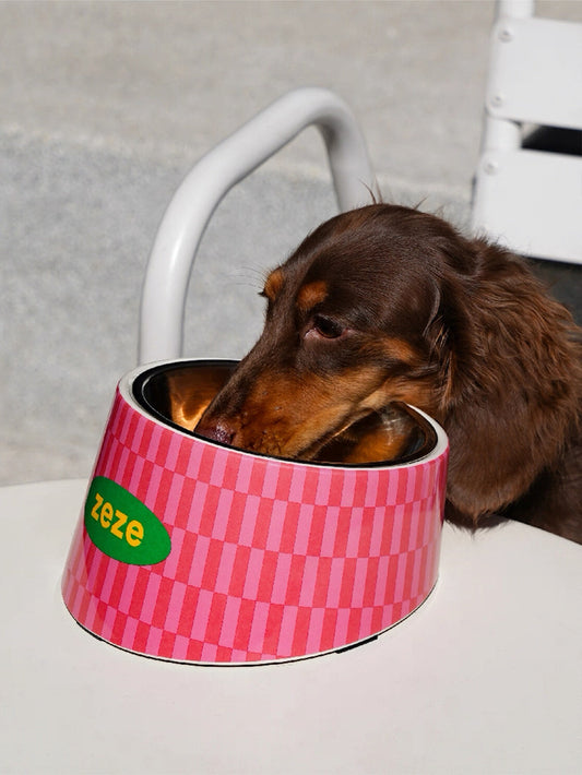 Stainless-steel inner pet bowl